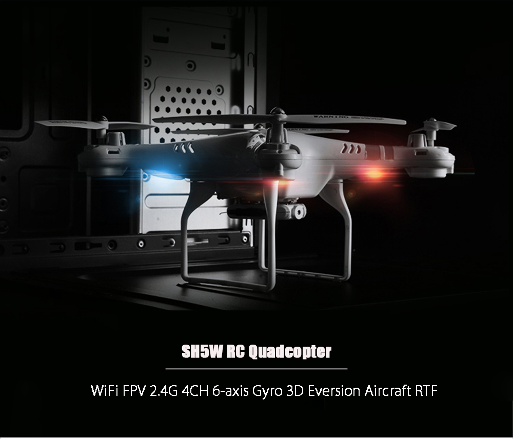 SH5W 2.0MP Camera WiFi FPV 2.4G 4CH 6-axis Gyro RC Quadcopter RTF