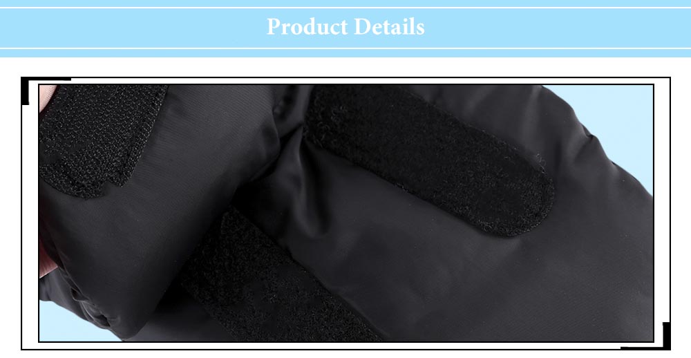 Waterproof Pure Color Chunky Plush Stroller Warmer Pushchair Gloves Waterproof Pure Color Chunky Plush Stroller Warmer Pushchair Gloves