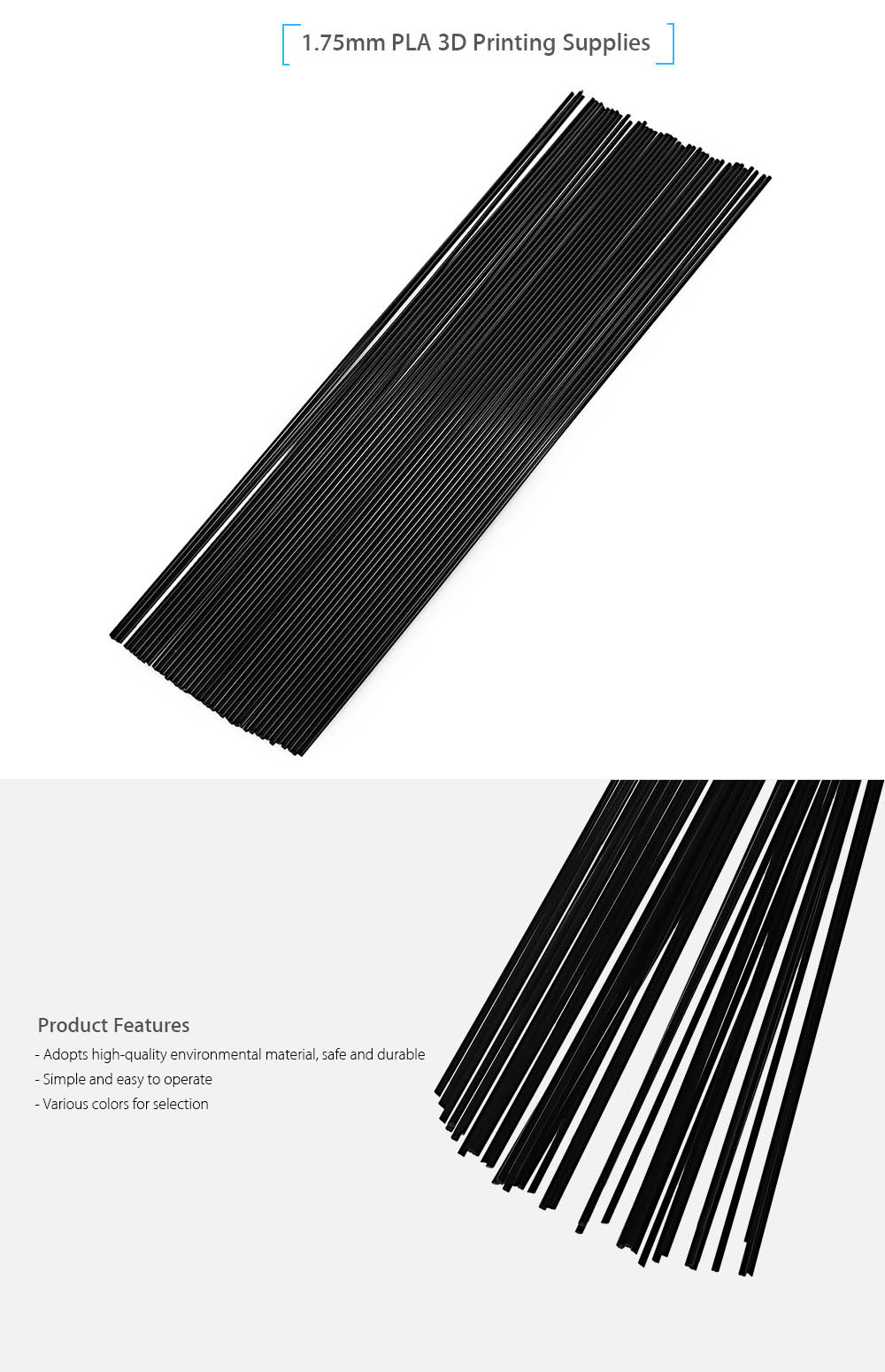 1.75mm Straight PLA Filament Printing Supplies for 3D Printer Pen 1.75mm Straight PLA Filament Printing Supplies for 3D Printer Pen