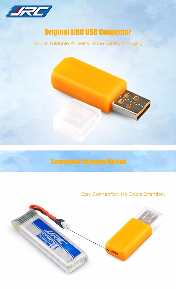 Original JJRC USB Connector for Charging H37 Foldable RC Quadcopter Battery