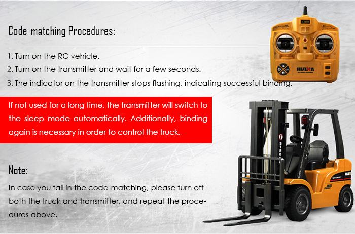 HUINA 1577 1:10 big scale metal 2-in-1 RC Forklift Truck / Crane RTR 2.4GHz 8CH / 360 Degree Rotation / Auto Demonstration / LED Light HUINA 1577 1:10 big scale metal 2-in-1 RC Forklift Truck / Crane RTR 2.4GHz 8CH / 360 Degree Rotation / Auto Demonstration / LED Light