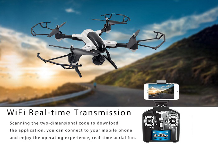 SONGYANG SY - X33 2.4GHz 4CH 6-axis Gyro Foldable WiFi RC Drone