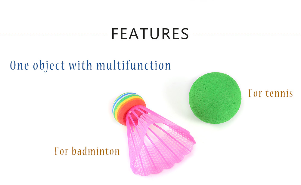 Anjanle Children Colorful Tennis Badminton Racket Set Outdoor Sports Game Toy