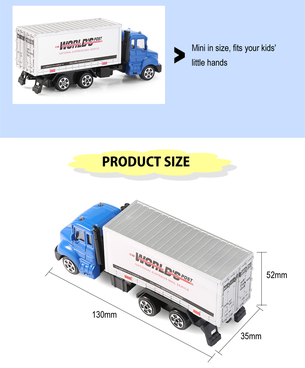 THE NORTH E HOME Children Alloy 1:64 Scale Container Car Emulation Model Toy Present