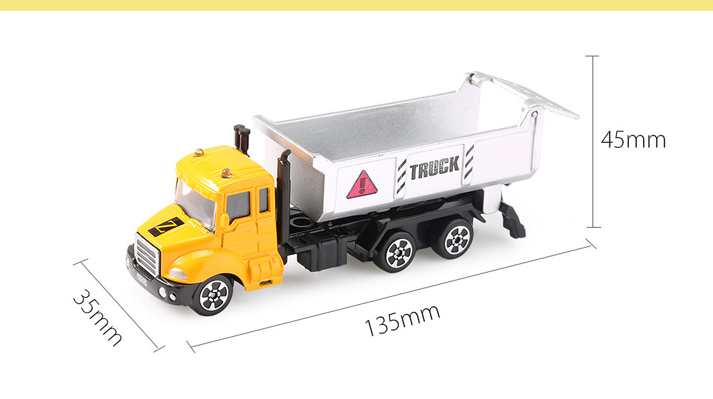THE NORTH E HOME Children Alloy 1:64 Scale Trough Tipper Truck Emulation Model Toy Present