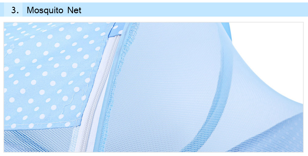 4pcs Portable Type Comfortable Babies Pad with Sealed Mosquito Net