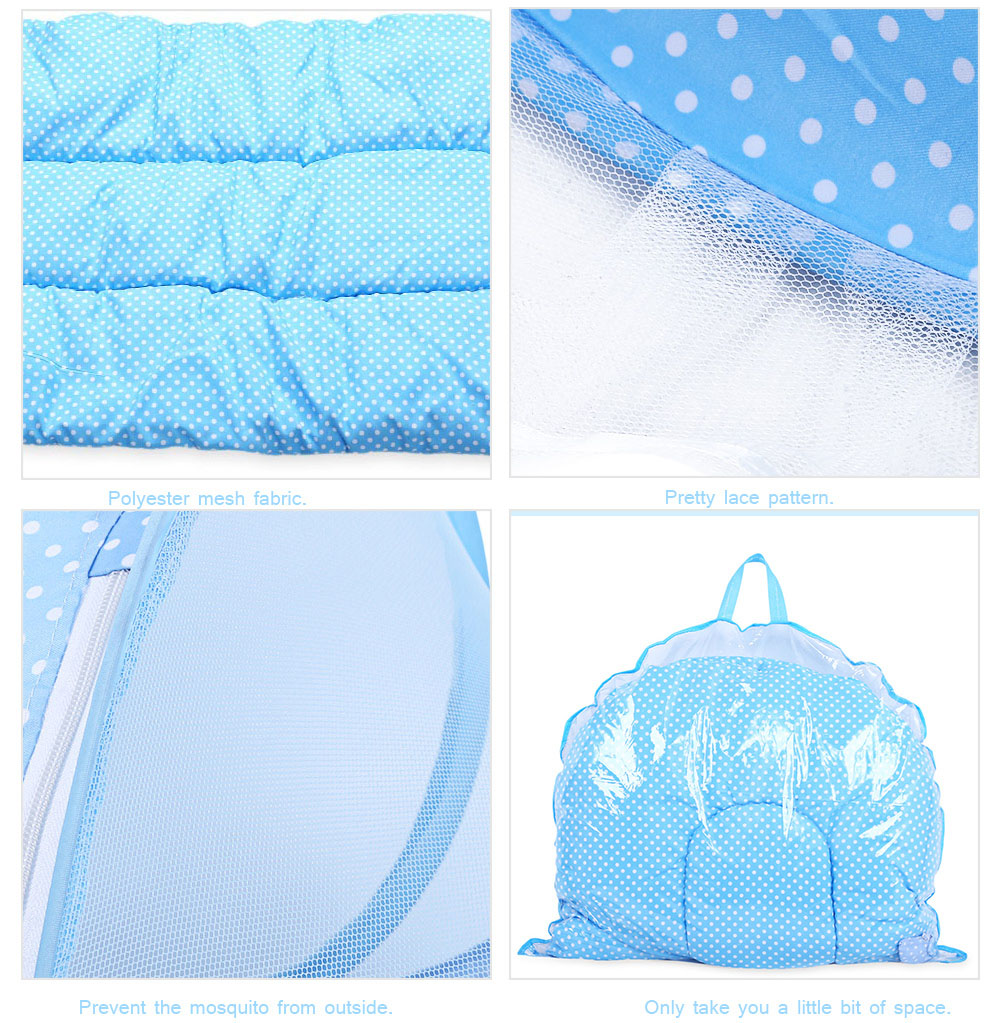 4pcs Portable Type Comfortable Babies Pad with Sealed Mosquito Net