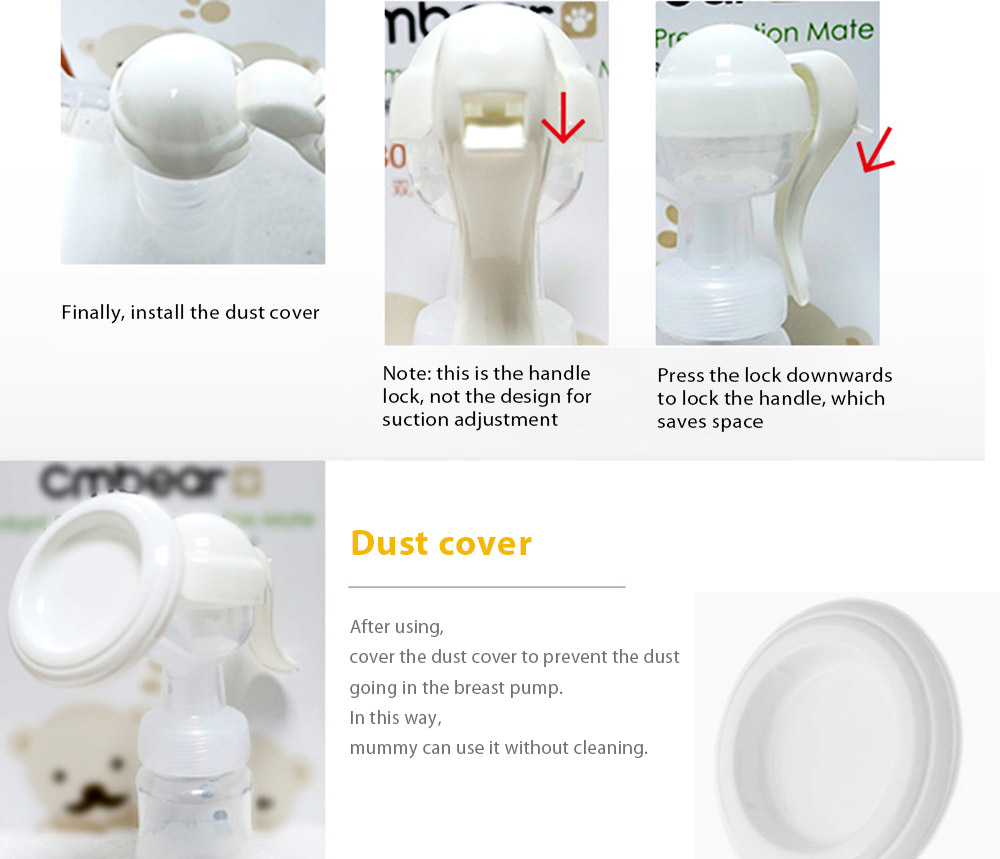 Cmbear Portable BPA Free Adjustable Advanced Manual Breast Pump Cmbear Portable BPA Free Adjustable Advanced Manual Breast Pump