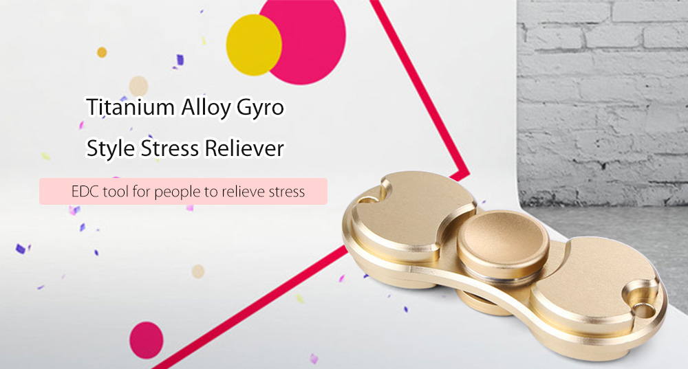 Titanium Alloy Bearing Gyro Style Stress Reliever Pressure Reducing Toy for Office Worker