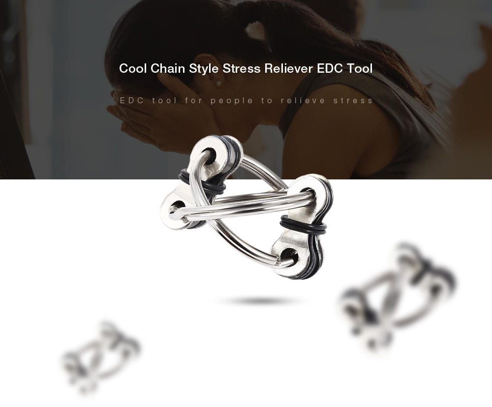 Chain Puzzle Style Stress Reliever EDC Pressure Reducing Toy for Office Worker