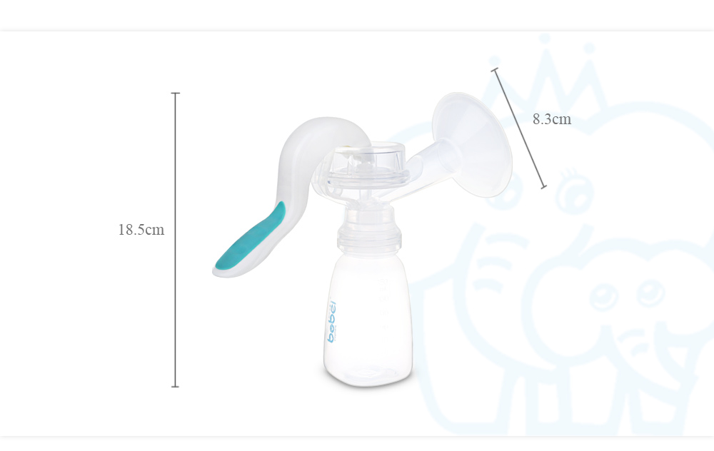 Bobeielephant PP Material Portable Manual Baby Breast Pump