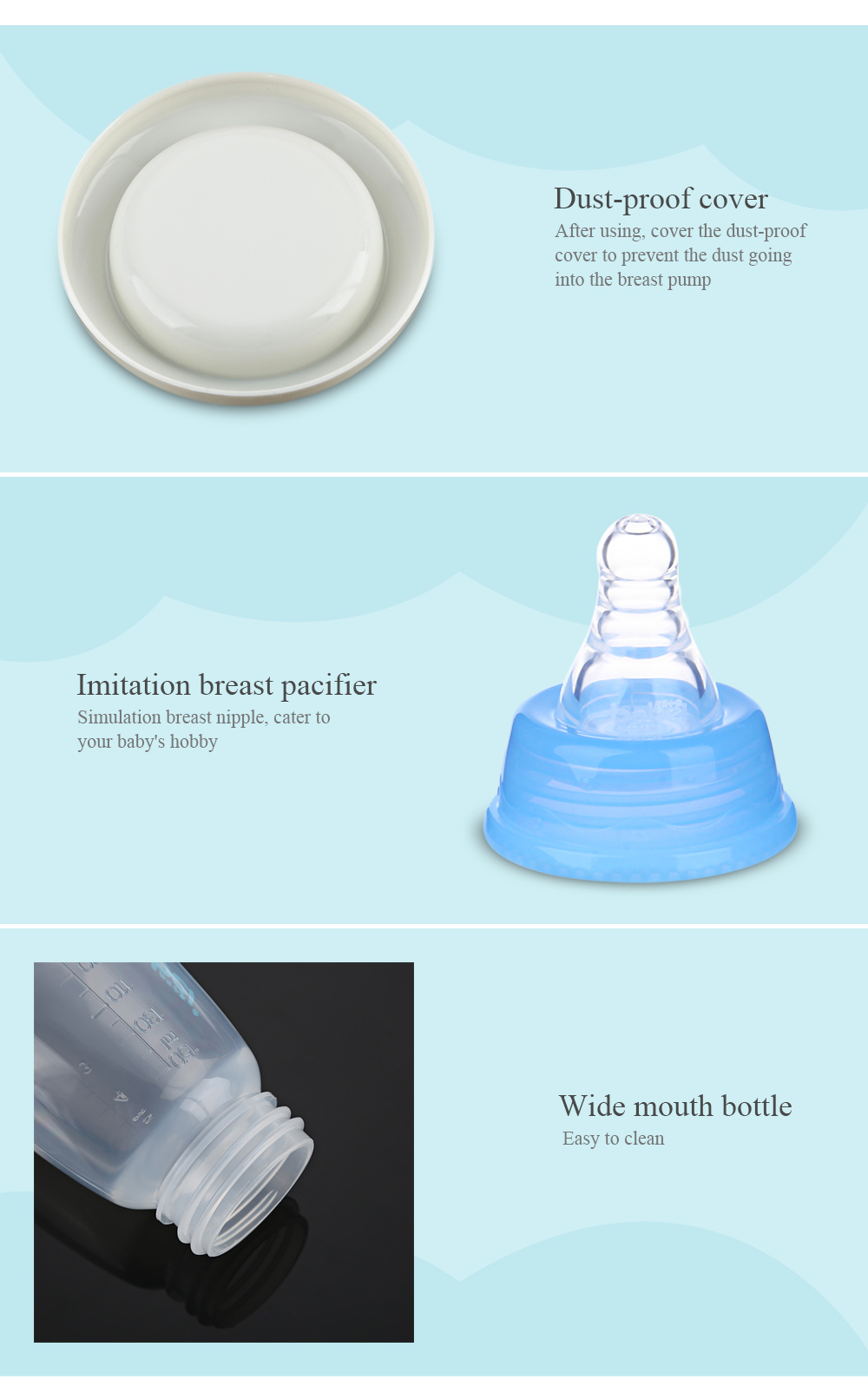 Bobeielephant PP Material Portable Manual Baby Breast Pump