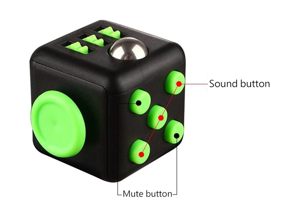 Fidget Magic Cube Style Stress Reliever Pressure Reducing Toy for Office Worker