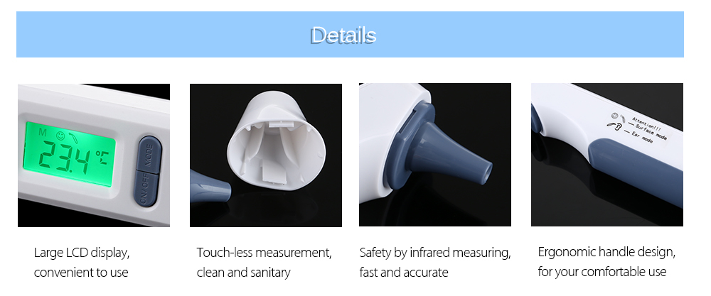TF - 800 Smart Ear Forehead Digital Thermometer Household Diagnostic Tool TF - 800 Smart Ear Forehead Digital Thermometer Household Diagnostic Tool