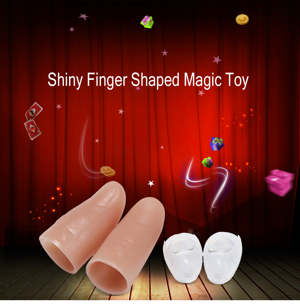 1 Pair Shiny Finger Shaped Magic Toy