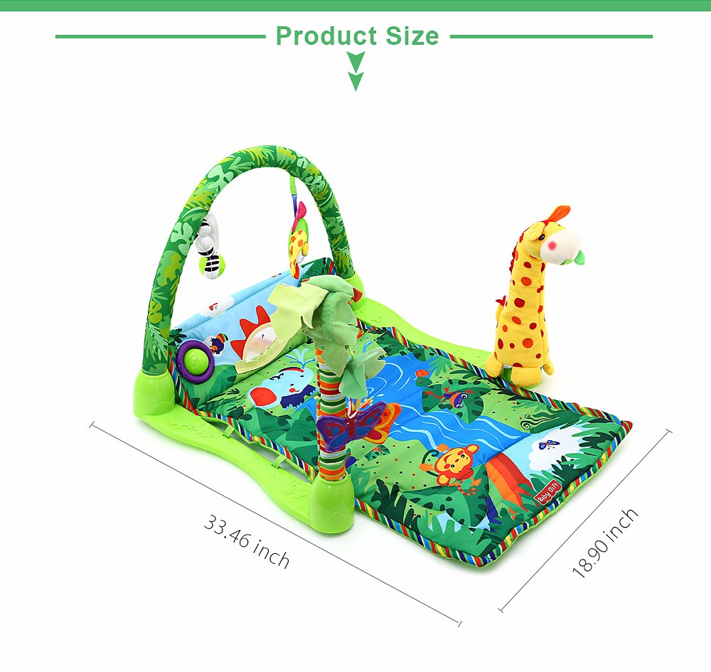 Rainforest Music Baby Play Soft Mat Activity Play Gym Toy