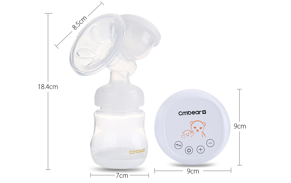 Cmbear Portable Quiet Operation Massage Advanced Electric Breast Pump