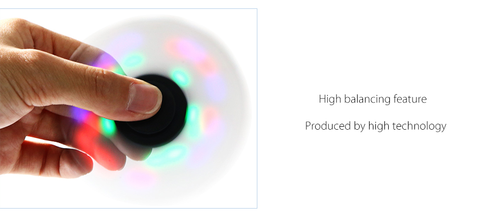 Colorful LED Gyro Stress Reliever Pressure Reducing Toy for Office Worker