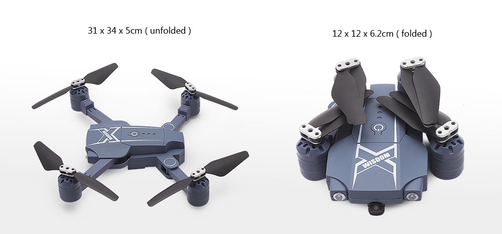 BAO NIU HC629W Foldable RC Drone BNF WiFi FPV 0.3MP Camera / Air Press Altitude Hold / Headless Mode
