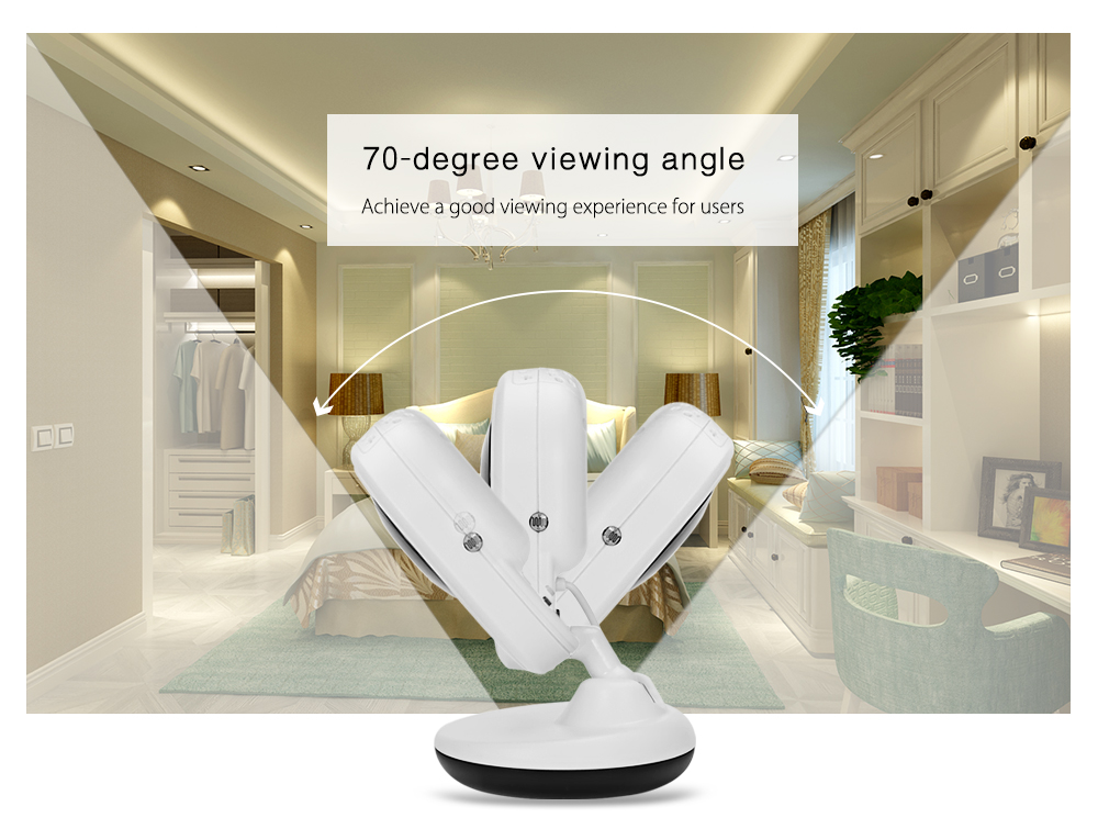 2.4G Wireless Digital Video Baby Monitor with Night Vision Two-way Talk 2.4 inch LCD Display Temperature Detection