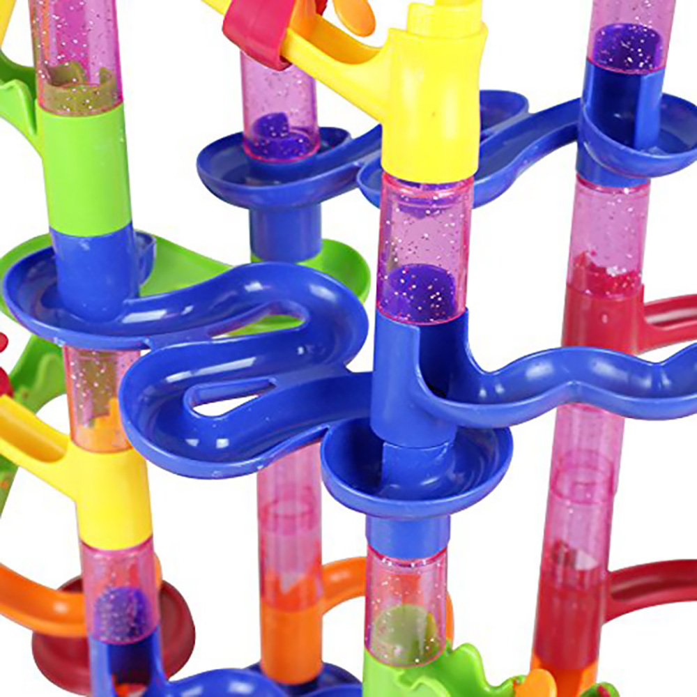 678 - 7 105pcs DIY Construction Marble Race Run Maze Balls Track Building Blocks