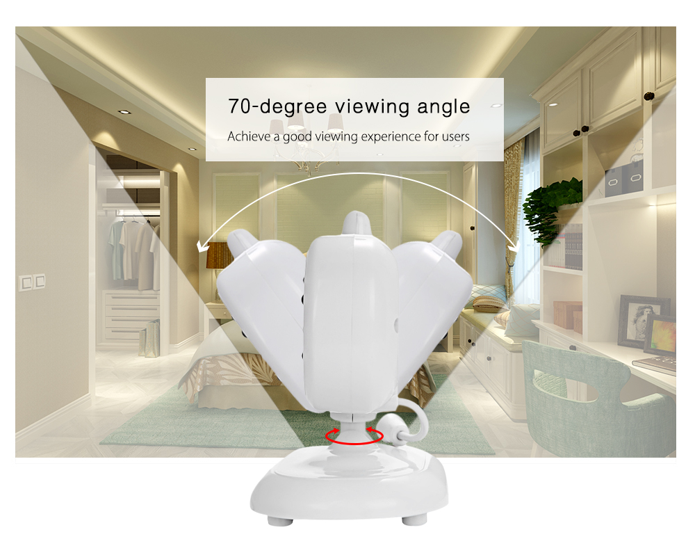 3.5 inch 2.4GHz Wireless TFT LCD Video Baby Monitor with Night Vision