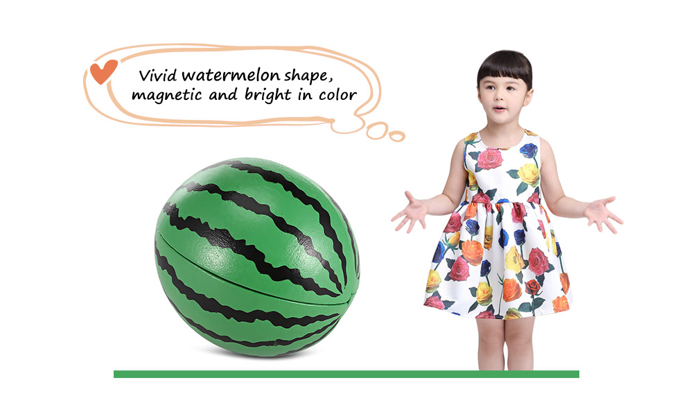 Magnetic Watermelon Shape Wooden Sliced Toy