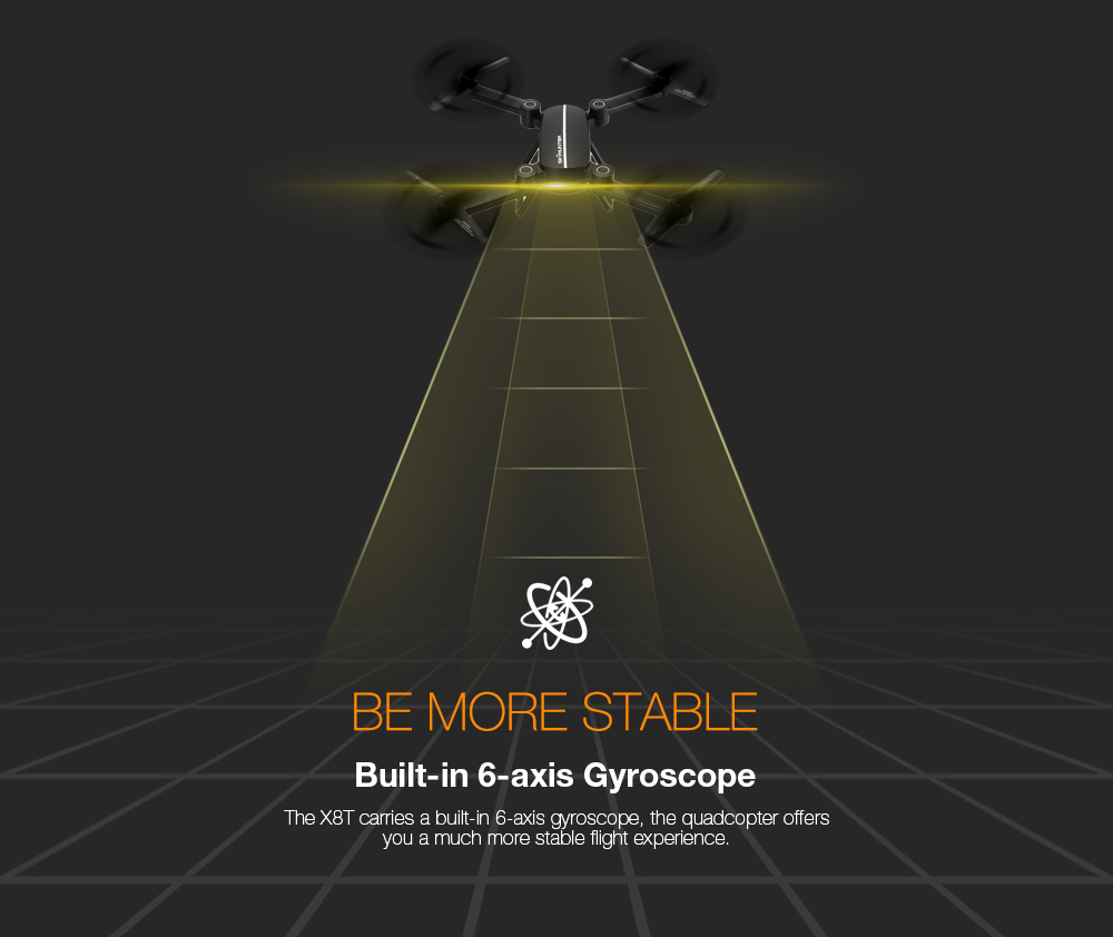 X8T Foldable RC Quadcopter 2.4G 4CH 6-axis Gyro Altitude Hold Headless Mode Drone RTF X8T Foldable RC Quadcopter 2.4G 4CH 6-axis Gyro Altitude Hold Headless Mode Drone RTF