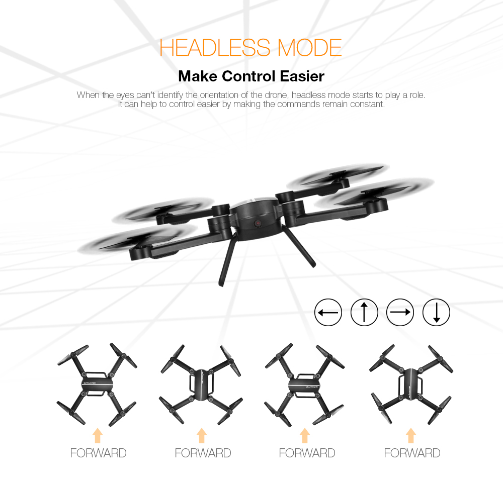 X8TW Foldable 0.41MP WiFi Camera RC Quadcopter 2.4G 4CH 6-axis Gyro Altitude Hold Headless Mode Drone RTF