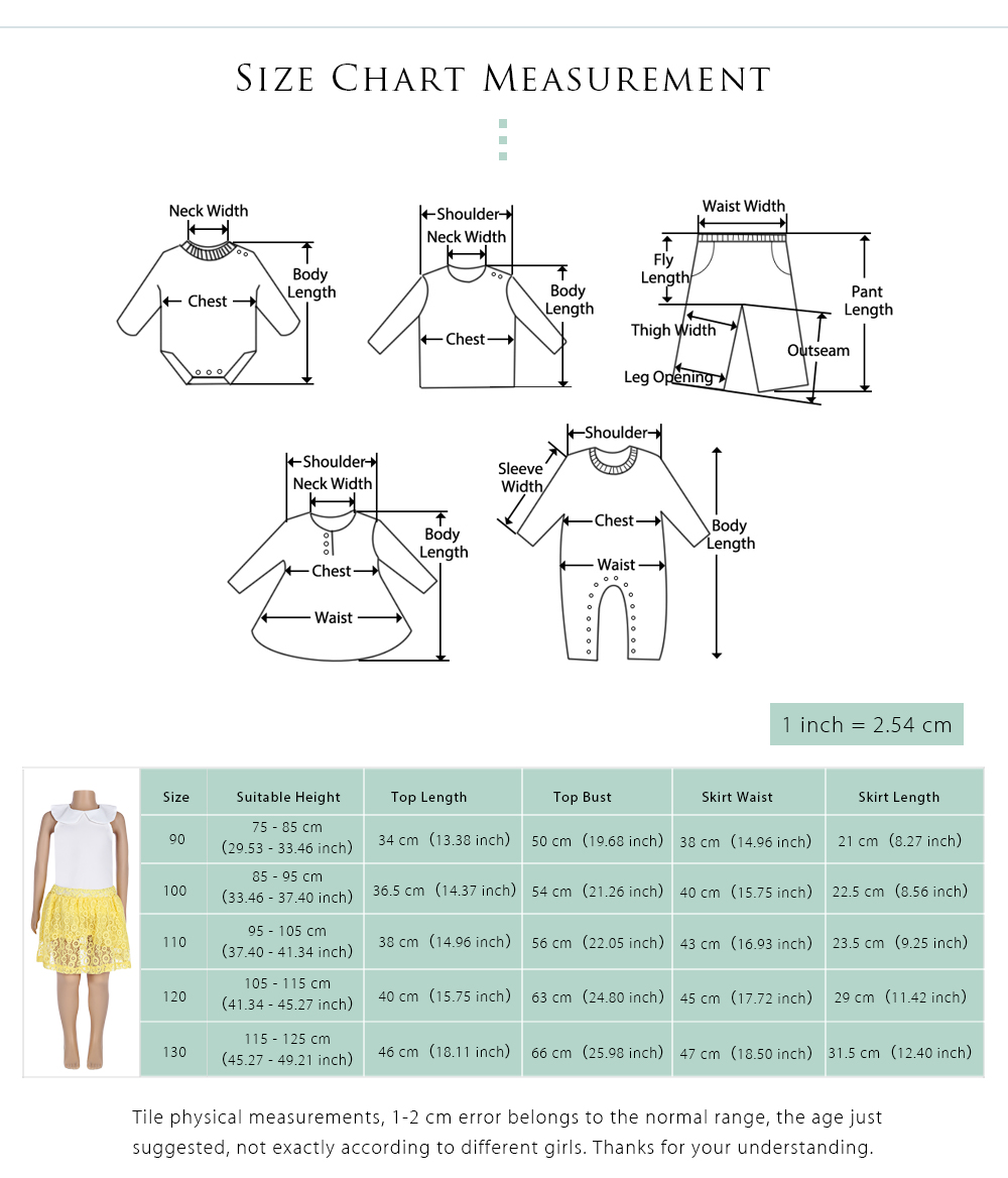 SOSOCOER 2pcs Girls Peter Pan Collar Sleeveless Chiffon Tank Top Lace Skirt SOSOCOER 2pcs Girls Peter Pan Collar Sleeveless Chiffon Tank Top Lace Skirt