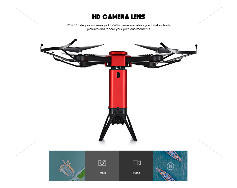 L6059W Foldable RC Quadcopter WiFi FPV Camera 2.4G 4CH 6-axis Gyro Altitude Hold Headless Mode Aircraft