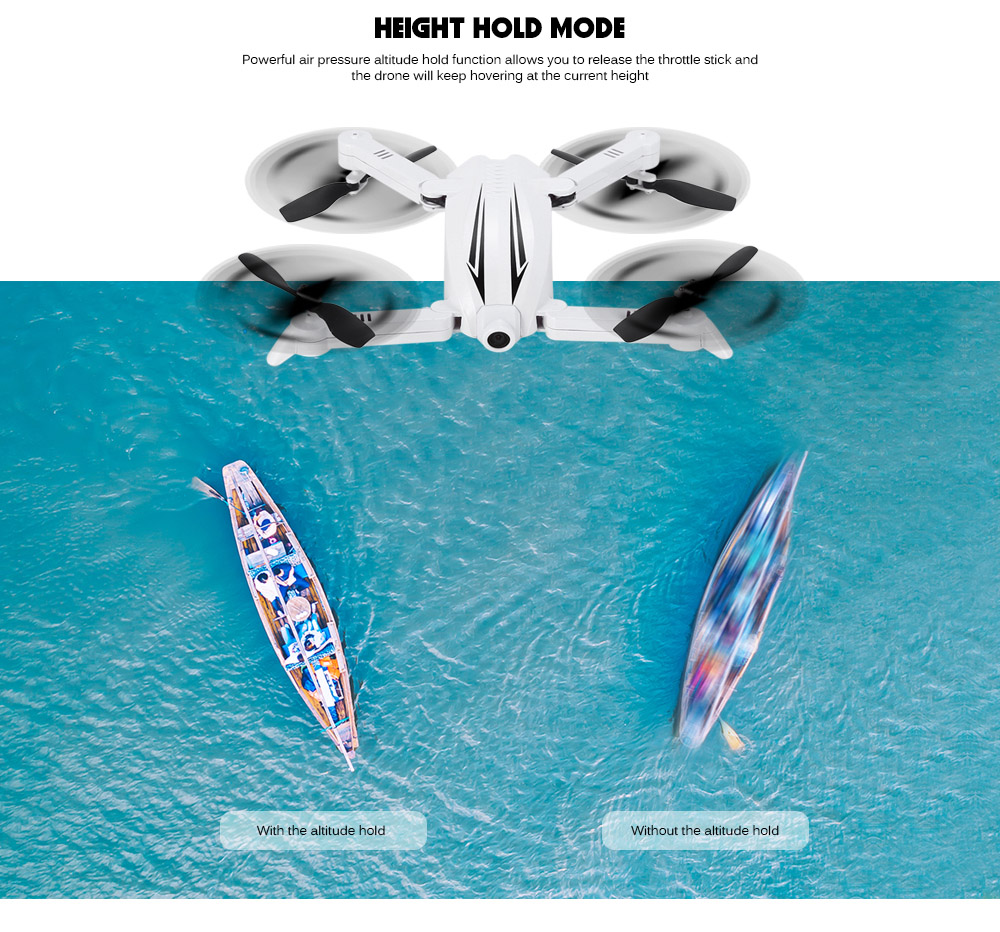 Flytec T13 3D Foldable RC Quadcopter WiFi FPV 720P Camera 2.4G 4CH 6-axis Gyro Altitude Hold Headless Mode 360 Unlimited Flip Aircraft