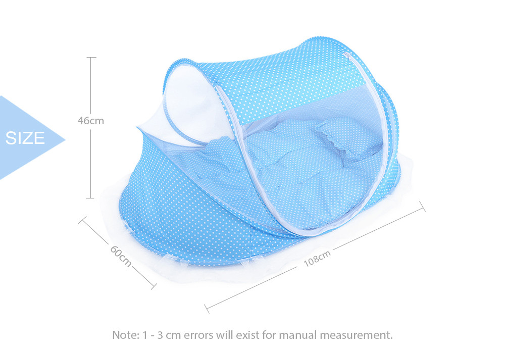 4pcs Portable Type Comfortable Babies Pad with Sealed Mosquito Net