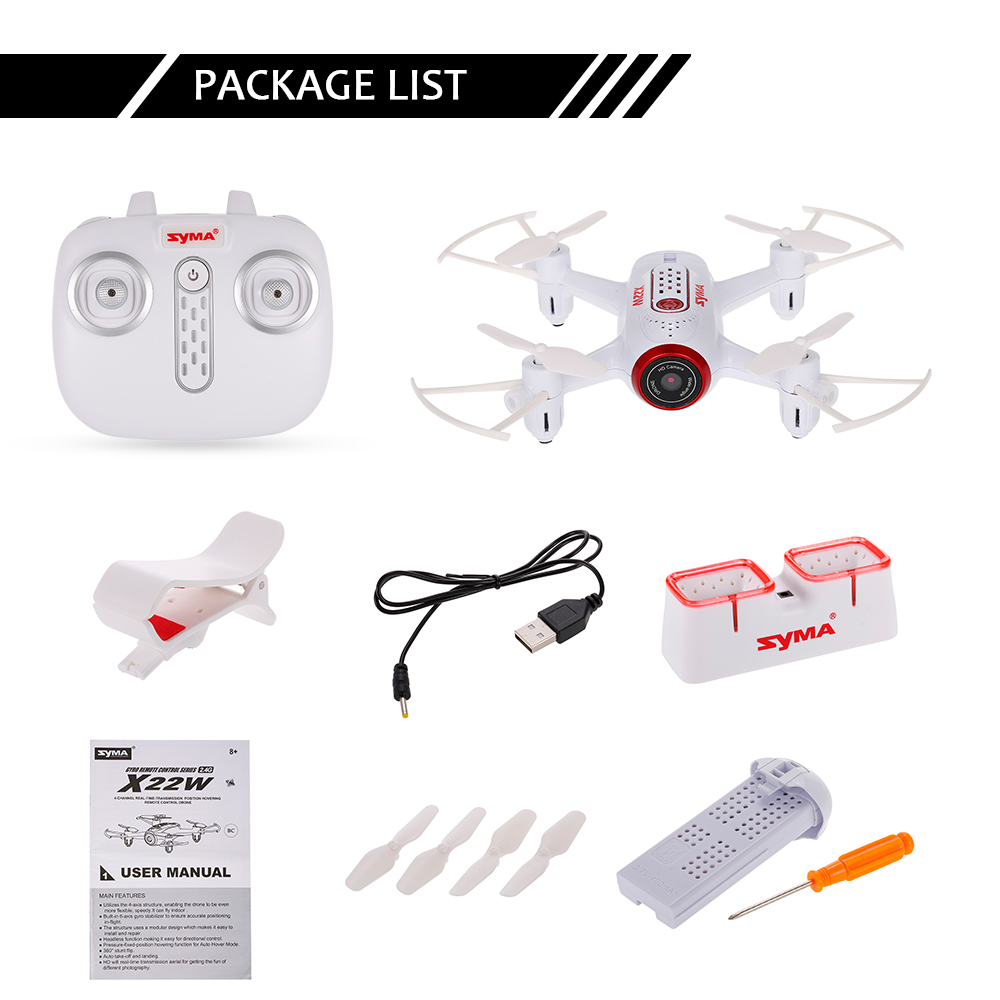 WiFi FPV Real-time Transmission RC Drone Helicopter Quadcopter