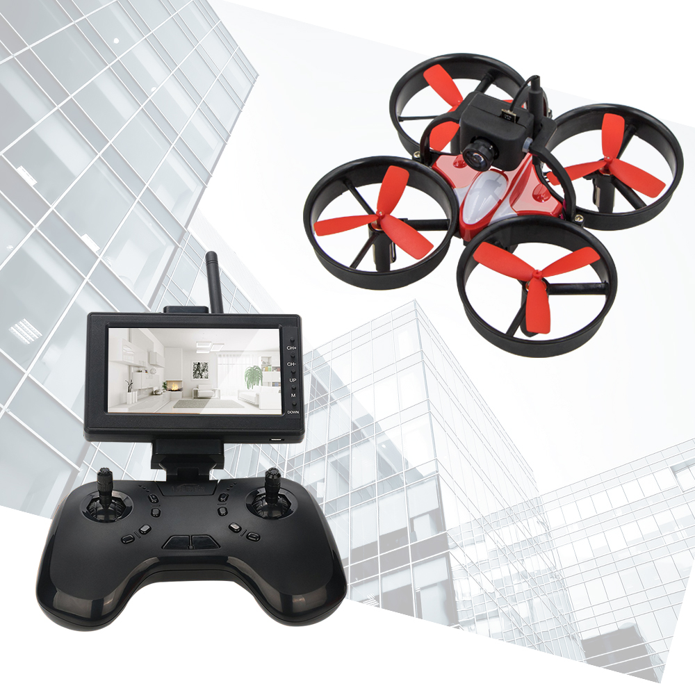 Lieber Birdy 1060 Mini FPV RC Drone Equipped with 600TVL HD Camera Transmitter 4.3 inch 5.8G 40CH LCD Monitor Receiver