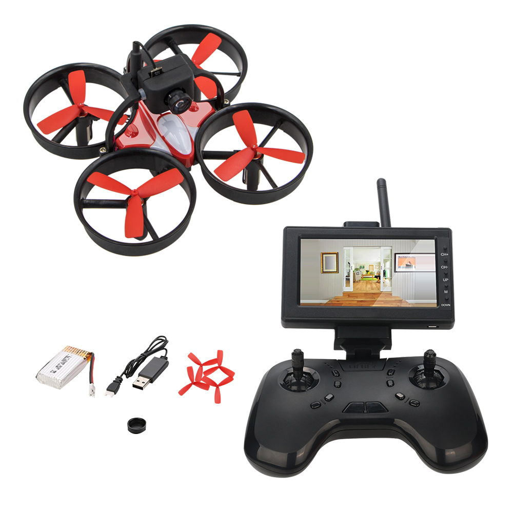Lieber Birdy 1060 Mini FPV RC Drone Equipped with 600TVL HD Camera Transmitter 4.3 inch 5.8G 40CH LCD Monitor Receiver