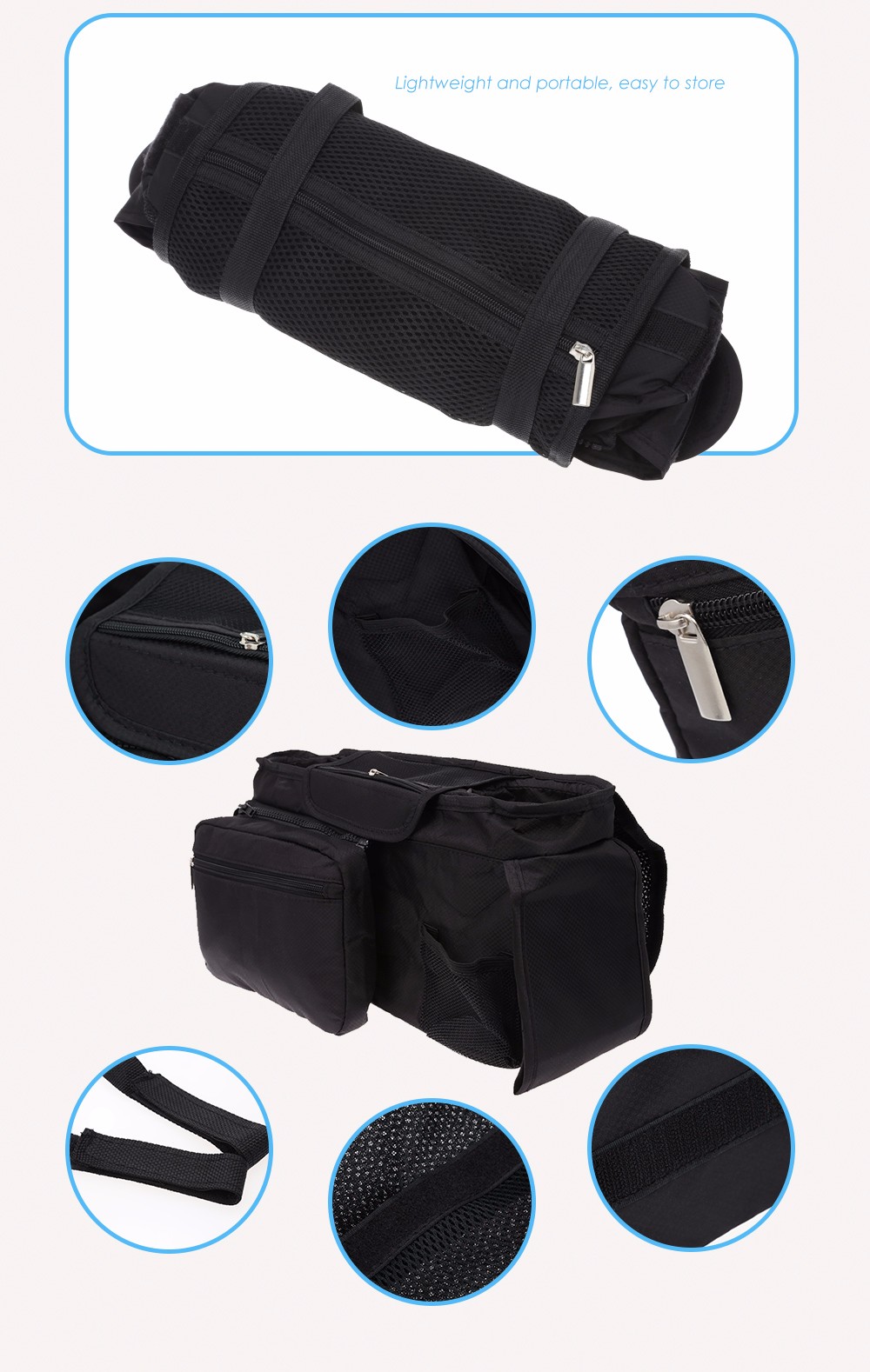 Multifunctional Large Capacity Baby Stroller Organizer Bag