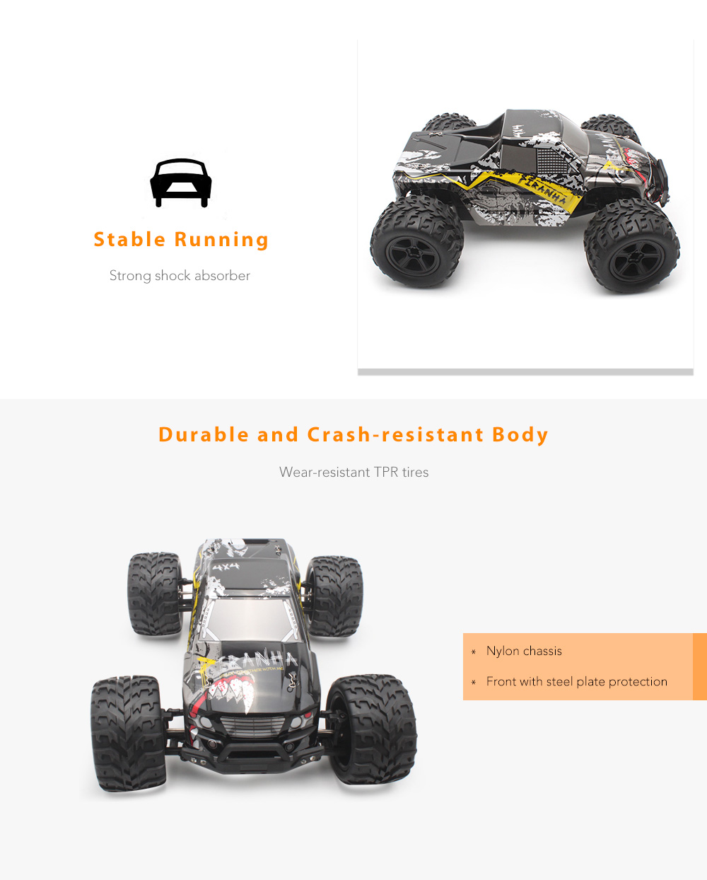 PXtoys 9200 1:12 Off-road RC Racing Car 40km/h / 2.4GHz 4WD / Brushed Motor