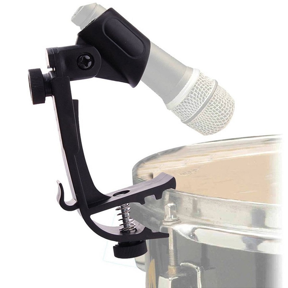 Adjustable Clip On Drum Mount Microphone Mic Clamps Holder Groove Gear 2PCS Adjustable Clip On Drum Mount Microphone Mic Clamps Holder Groove Gear 2PCS