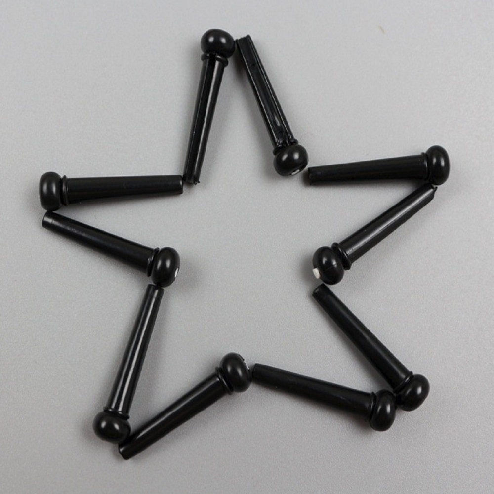 Blisstime Guitar Bone Bridge Pins Replacement Parts with Abalone Dot 6pcs Blisstime Guitar Bone Bridge Pins Replacement Parts with Abalone Dot 6pcs