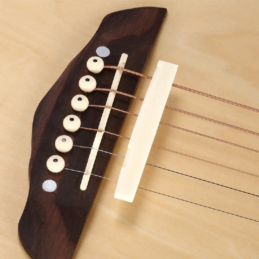 6 String Acoustic Guitar Bone Bridge Saddle Nut 6 String Acoustic Guitar Bone Bridge Saddle Nut