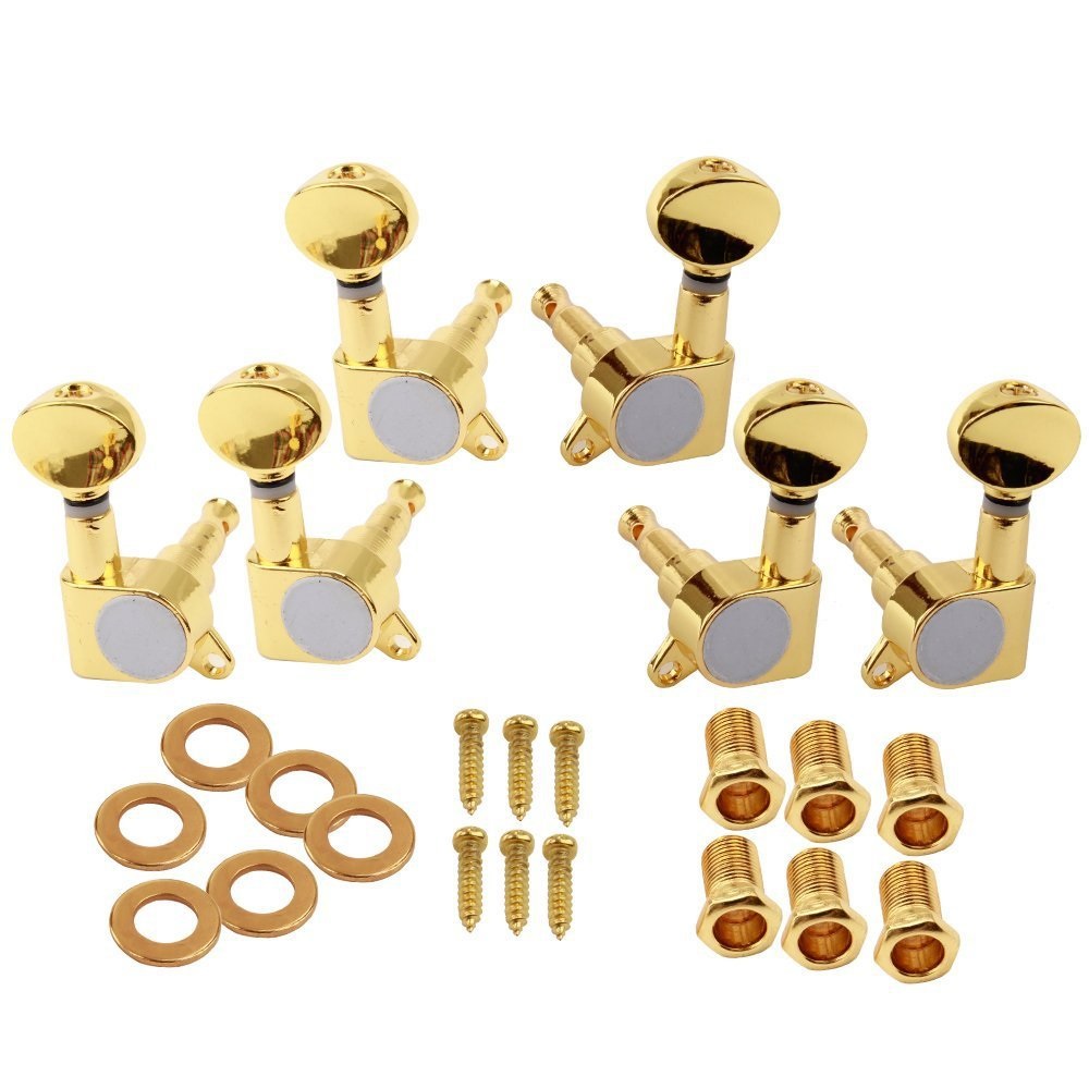 Chrome Guitar String Tuning Pegs Tuners 6 PCS Chrome Guitar String Tuning Pegs Tuners 6 PCS