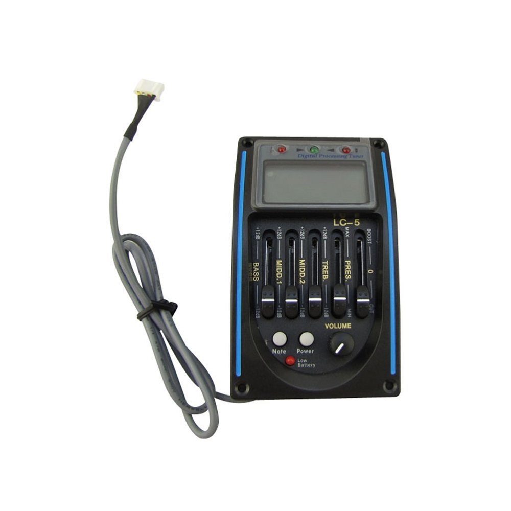 Guitar Driver LC-5 5 Bands Acoustic Guitar Preamp Pickup EQ Preamp LCD Tuner Piezo Pickup Guitar Driver LC-5 5 Bands Acoustic Guitar Preamp Pickup EQ Preamp LCD Tuner Piezo Pickup