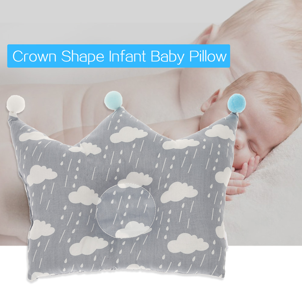 Crown Shape Baby Pillow Infant Newborn Sleeping Headrest