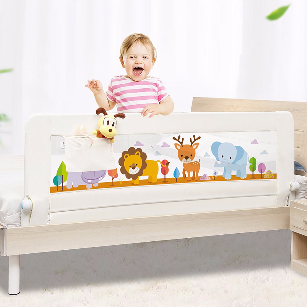 Baby Bed Rails Crib Fence Guardrail Safety Bumper