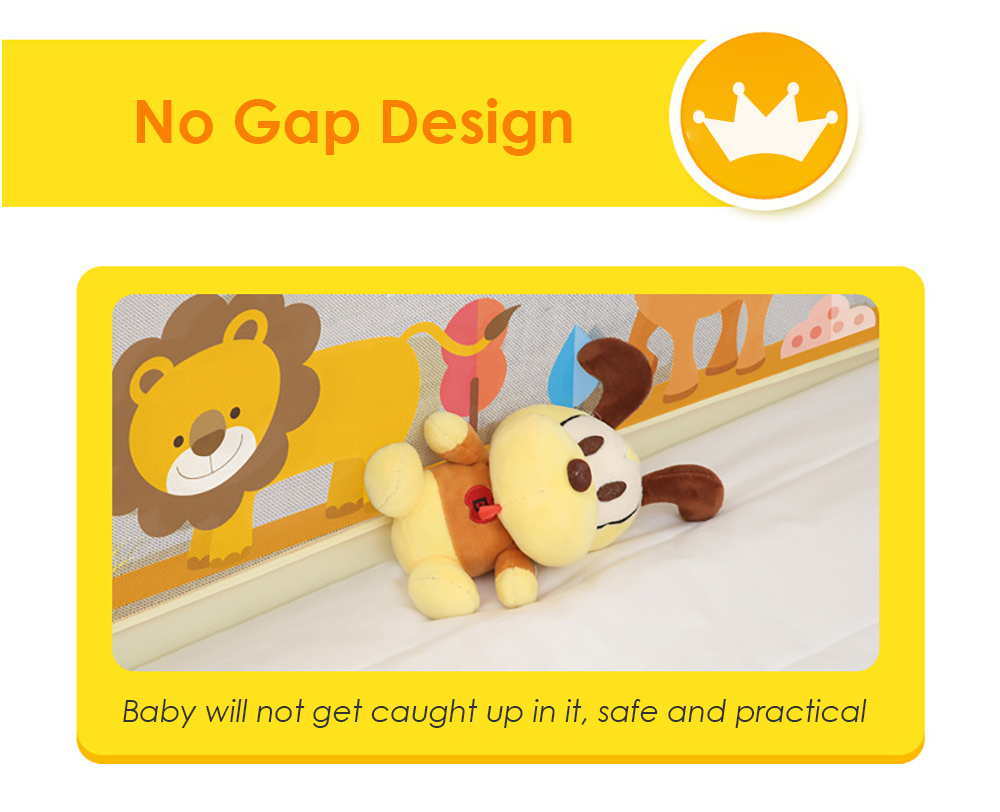 Baby Bed Rails Crib Fence Guardrail Safety Bumper