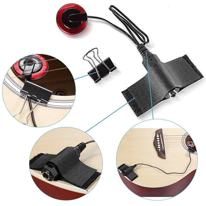 Piezo Contact Microphone Pickup for Guitar Violin Banjo OUD Ukulele Mandolin and More Piezo Contact Microphone Pickup for Guitar Violin Banjo OUD Ukulele Mandolin and More
