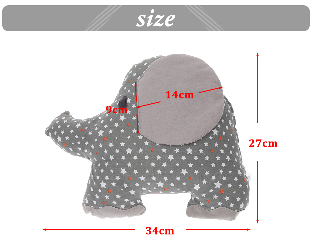 Soft Elephant Baby Bed Bumper Combination Backrest Cushion Protection Pad 6pcs