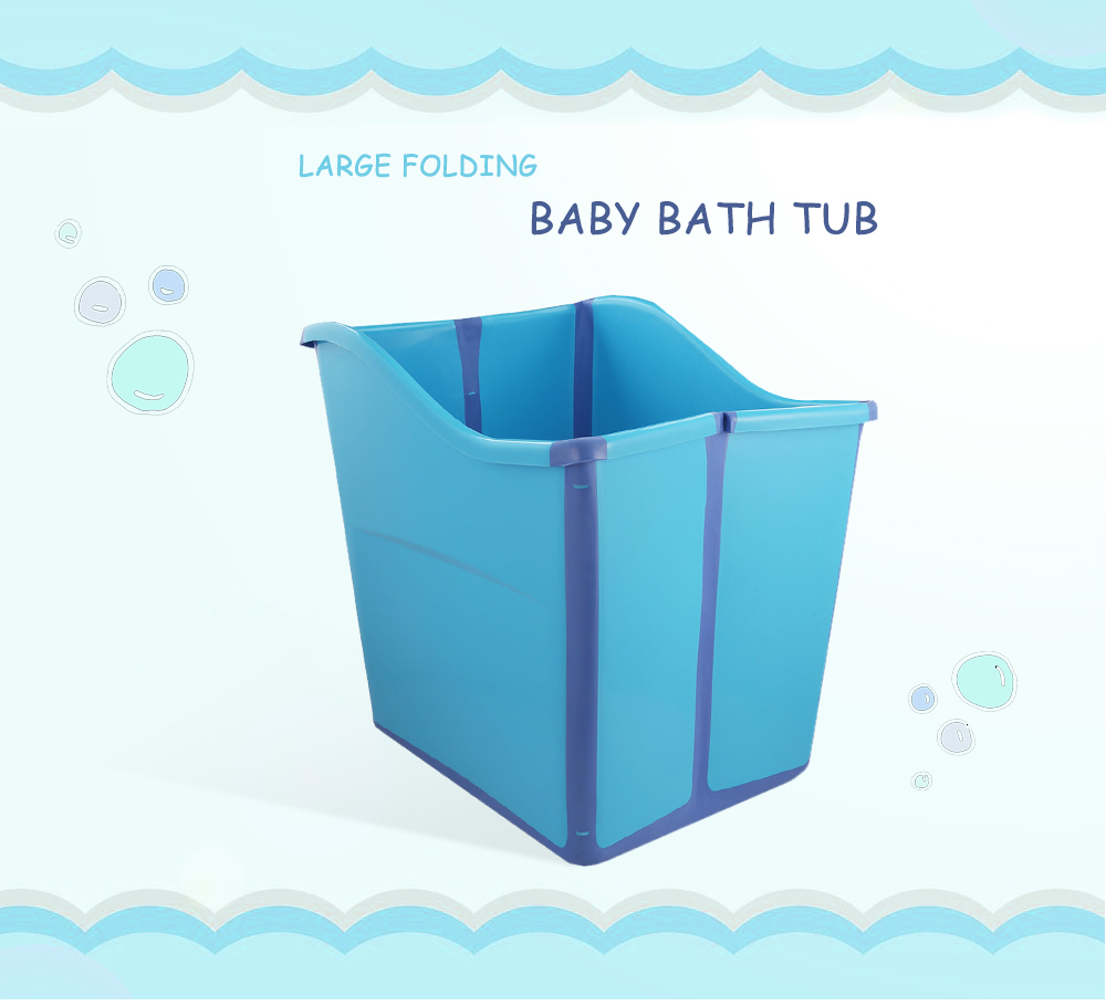 Large Folding Baby Bathtub Thickened Vertical Bath Bucket