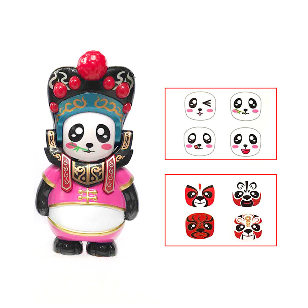 Classical Chinese Sichuan Opera Face The Panda Doll Gifts for Children